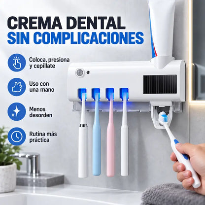 Organizador Esterilizador Dental 3 en 1 – Cepillos Protegidos y Baño Ordenado