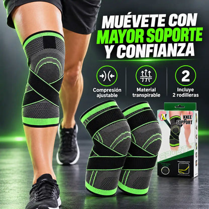 Rodilleras KneeFit Duo - Compresión ajustable para moverte