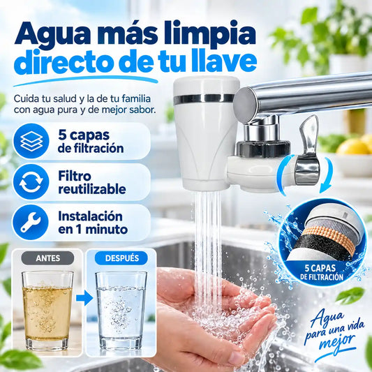 Filtro Purificador: Agua limpia y segura en casa 💦✨